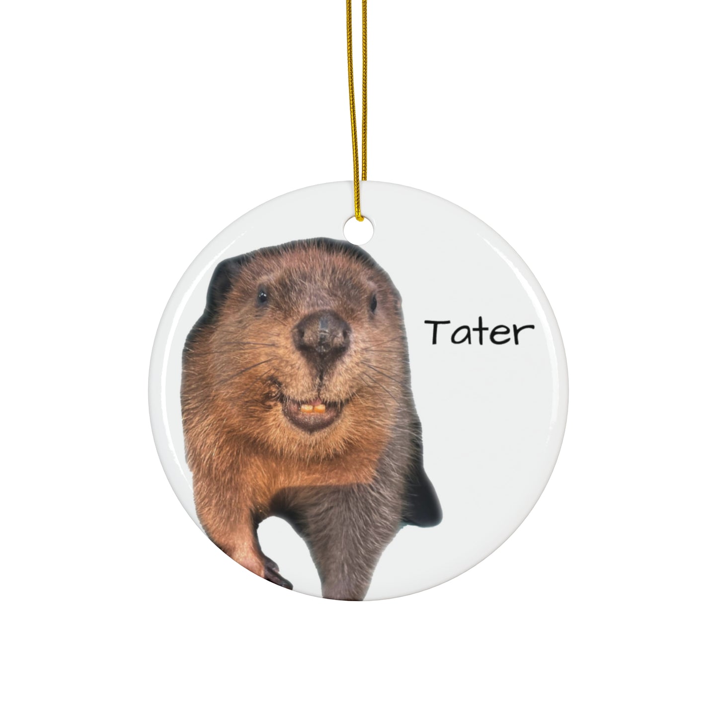 Tater Ceramic Ornament Circle