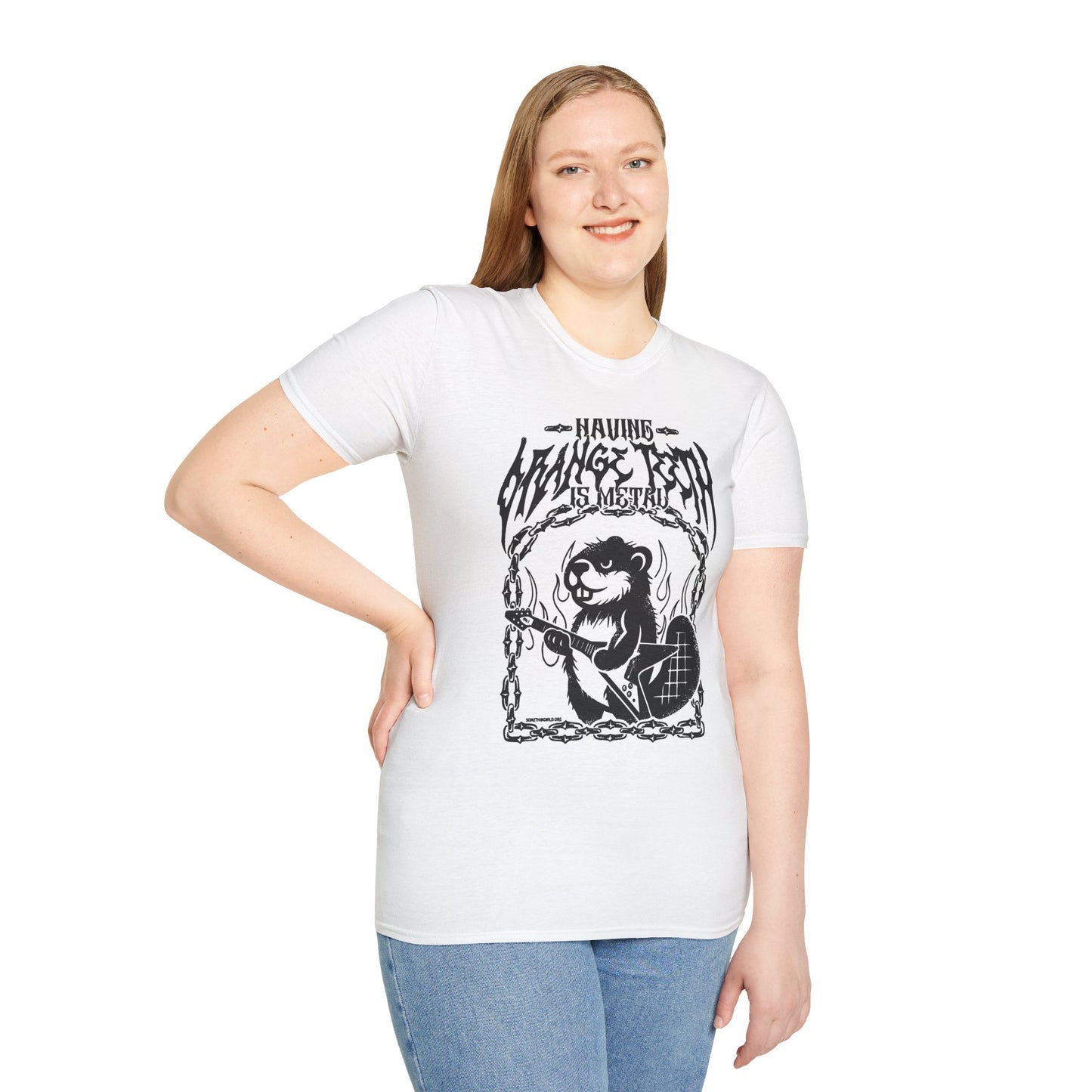 Having Orange Teeth is Metal T-Shirt