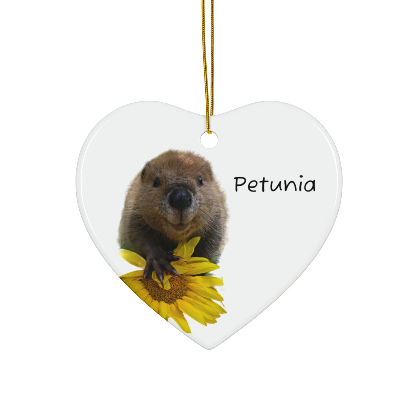 Petunia Ceramic Ornament