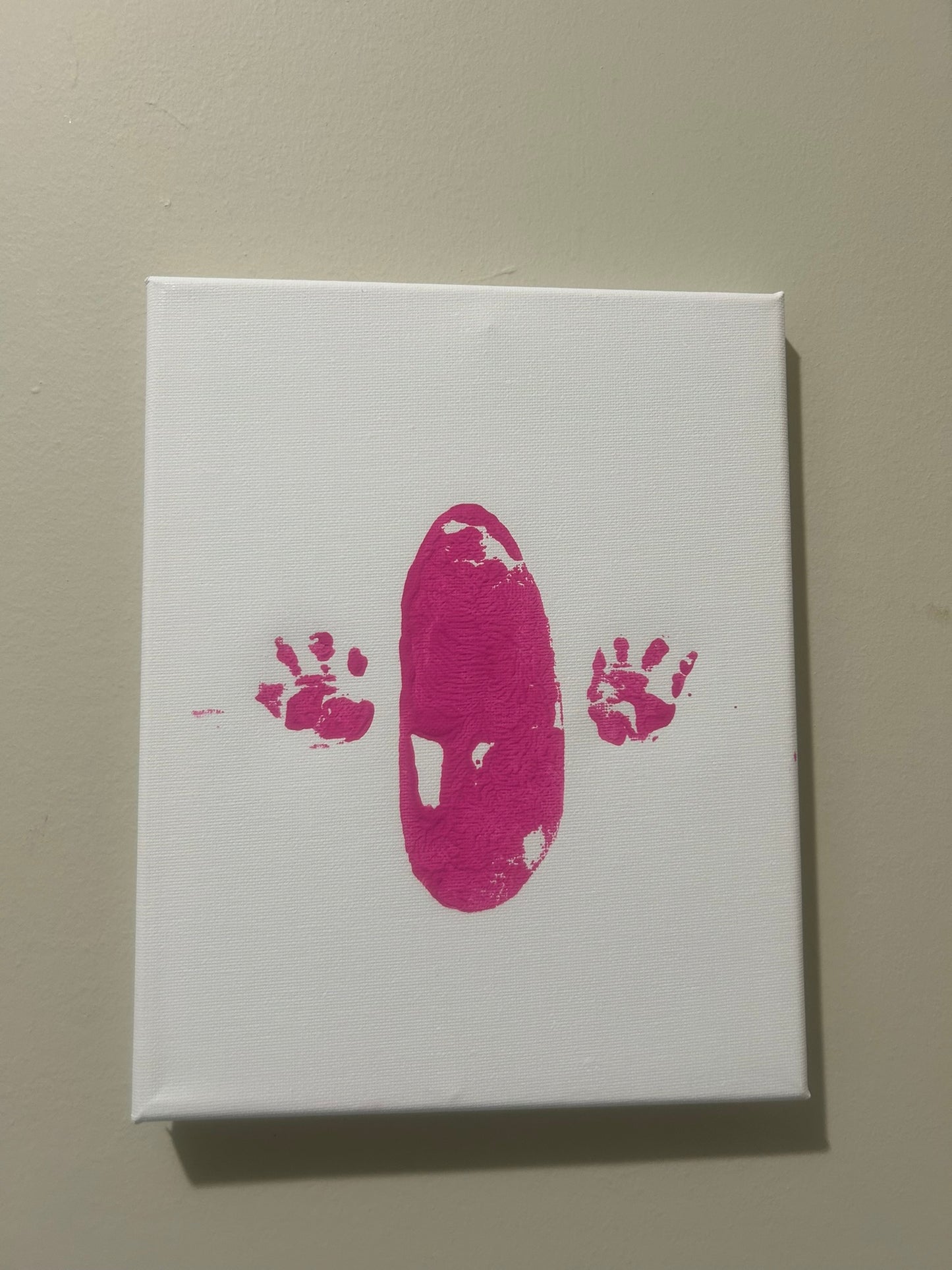 Petunia 8x10 Tail and Paw Print Pink