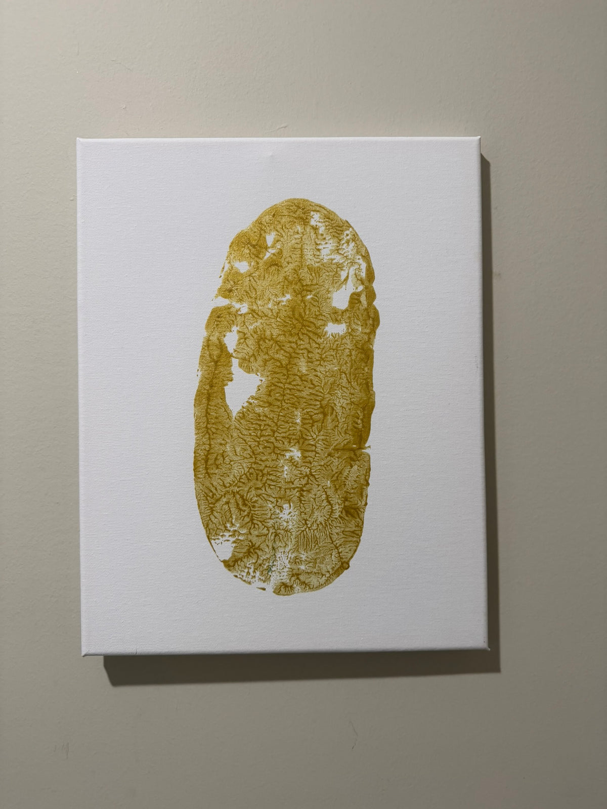 Willow Tail Print on 11x14 White Canvas