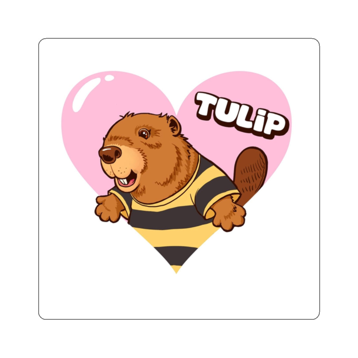 Tulip Cartoon Kiss-Cut Stickers