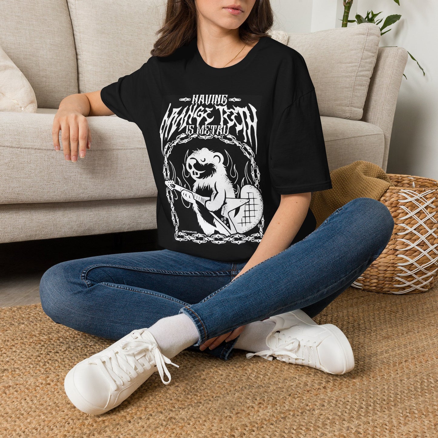Having Orange Teeth is Metal T-Shirt