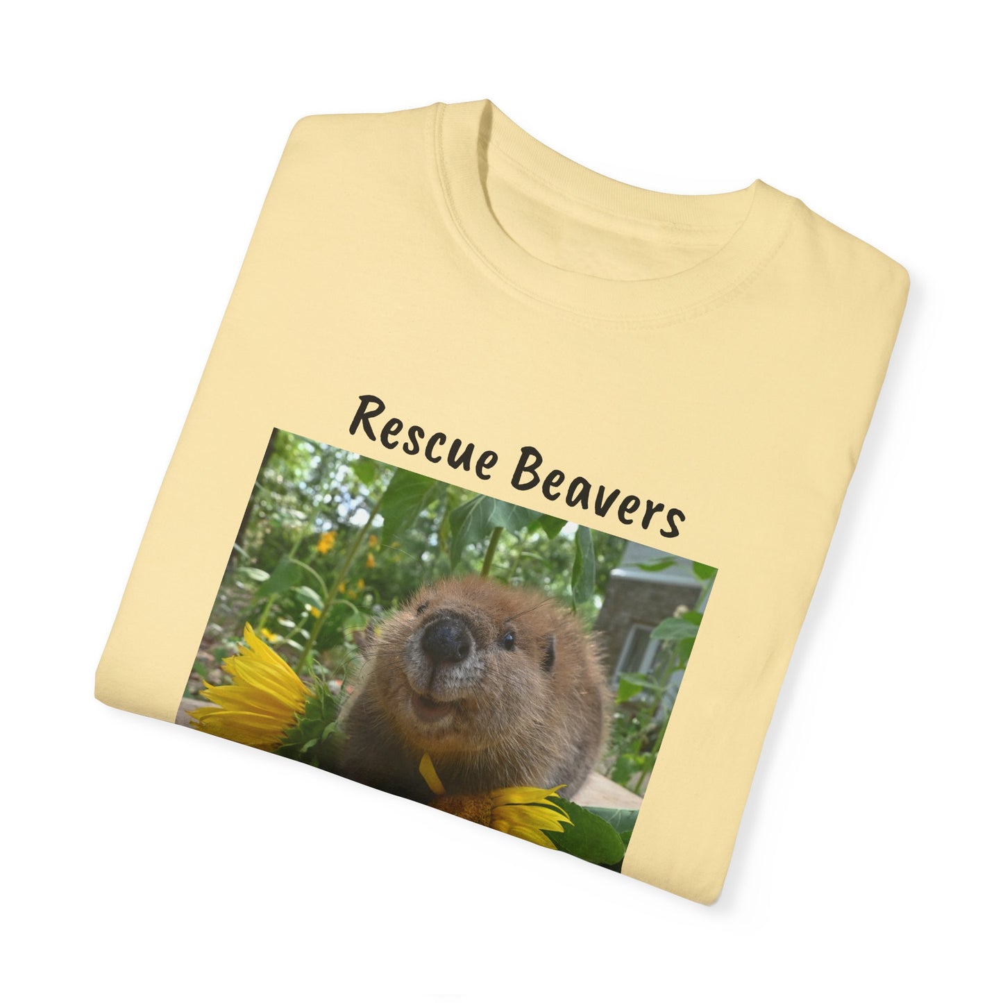 Petunia Rescue Beaver Unisex Garment-Dyed T-shirt