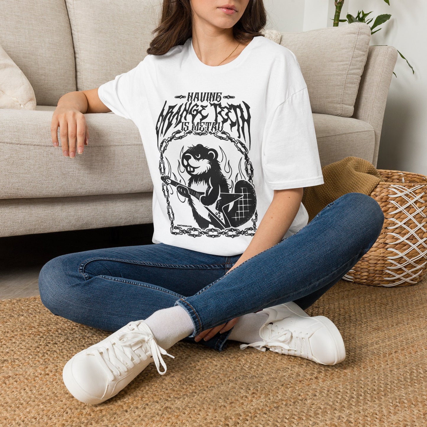 Having Orange Teeth is Metal T-Shirt