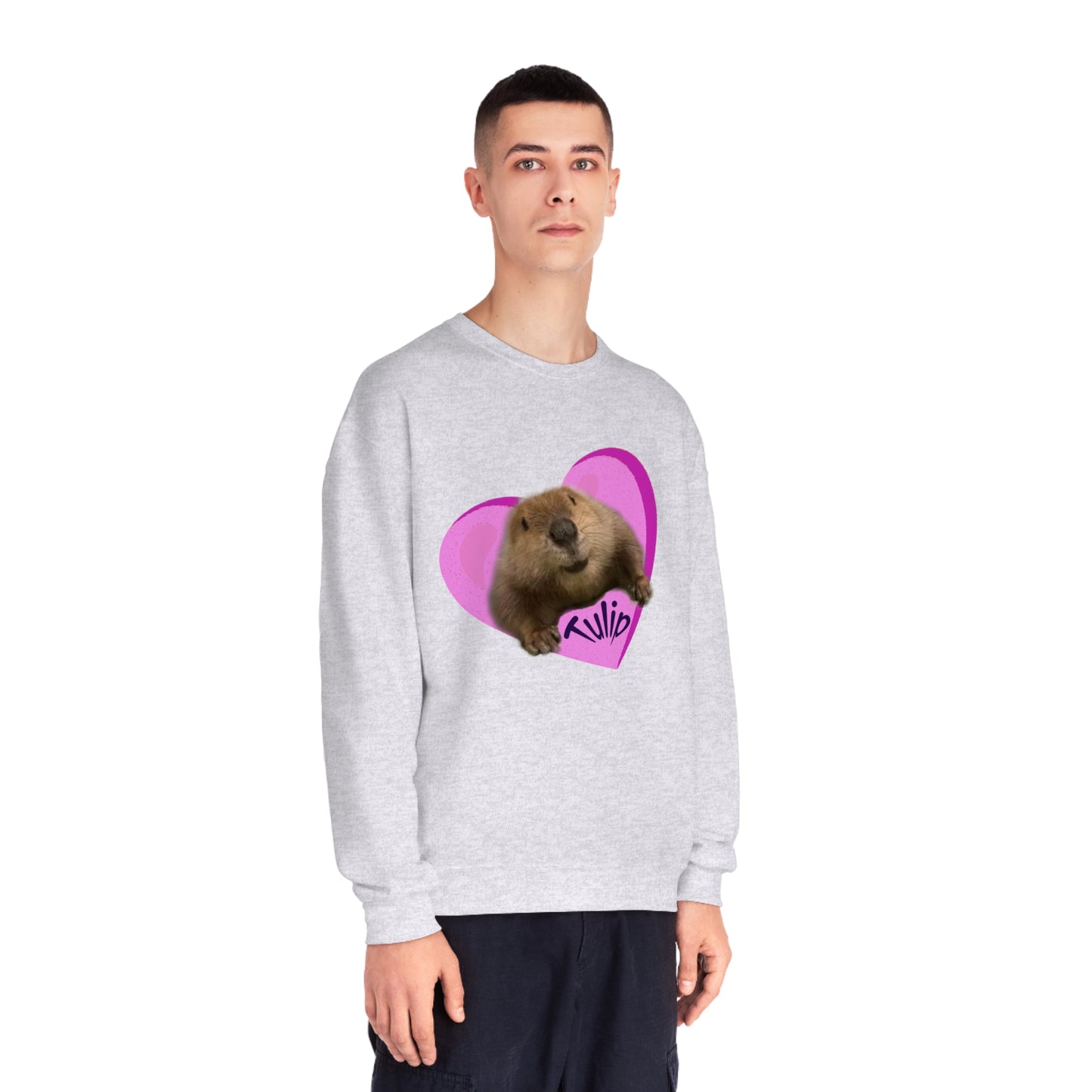 Tulip Heart Unisex NuBlend® Crewneck Sweatshirt