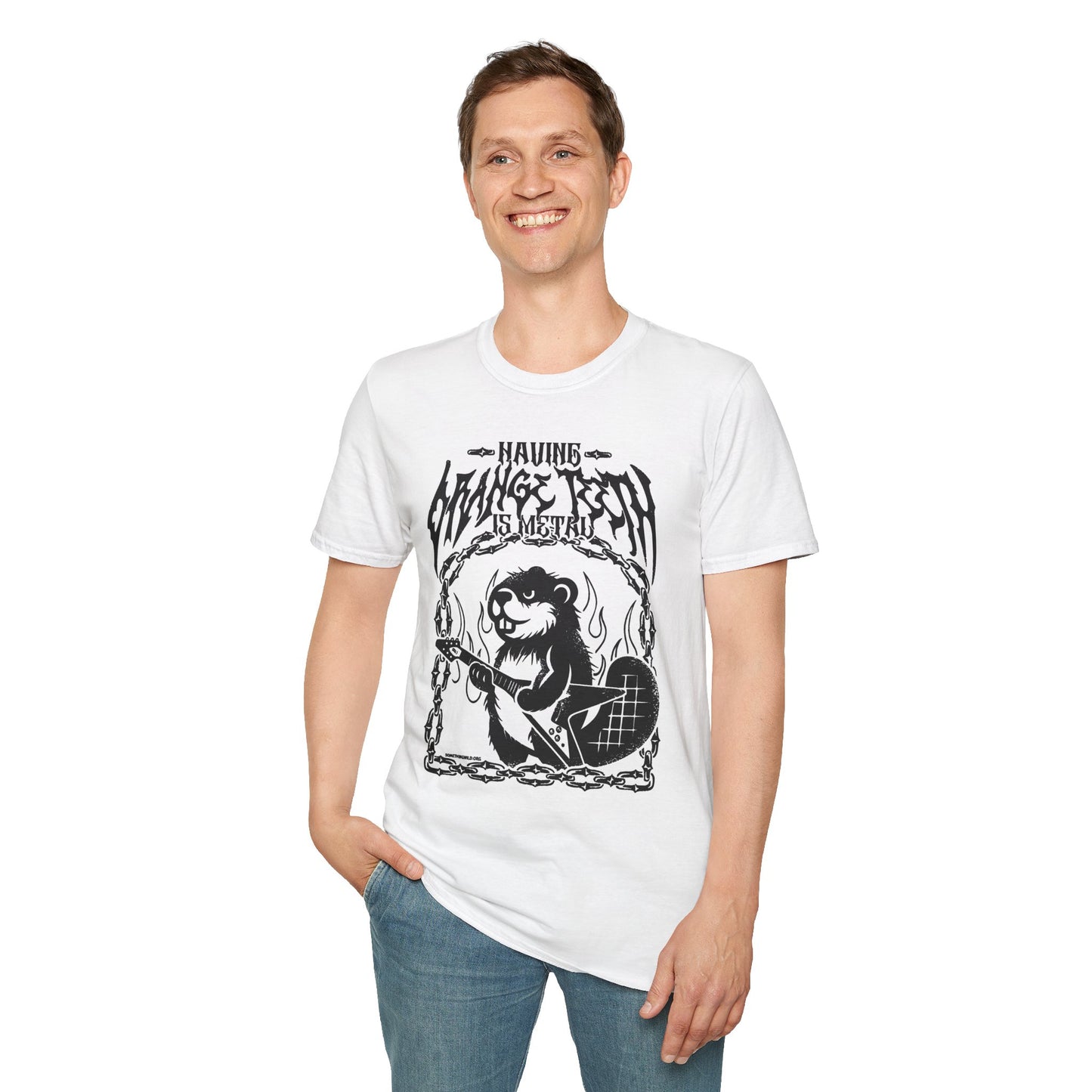 Having Orange Teeth is Metal T-Shirt