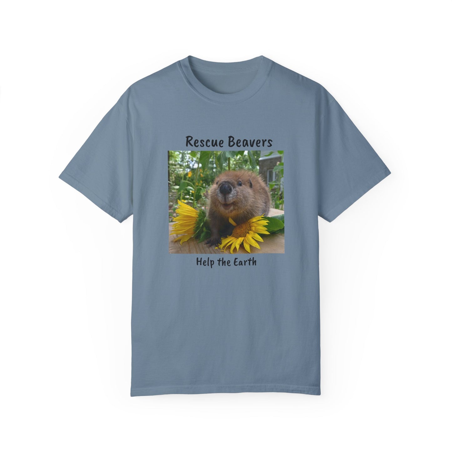 Petunia Rescue Beaver Unisex Garment-Dyed T-shirt