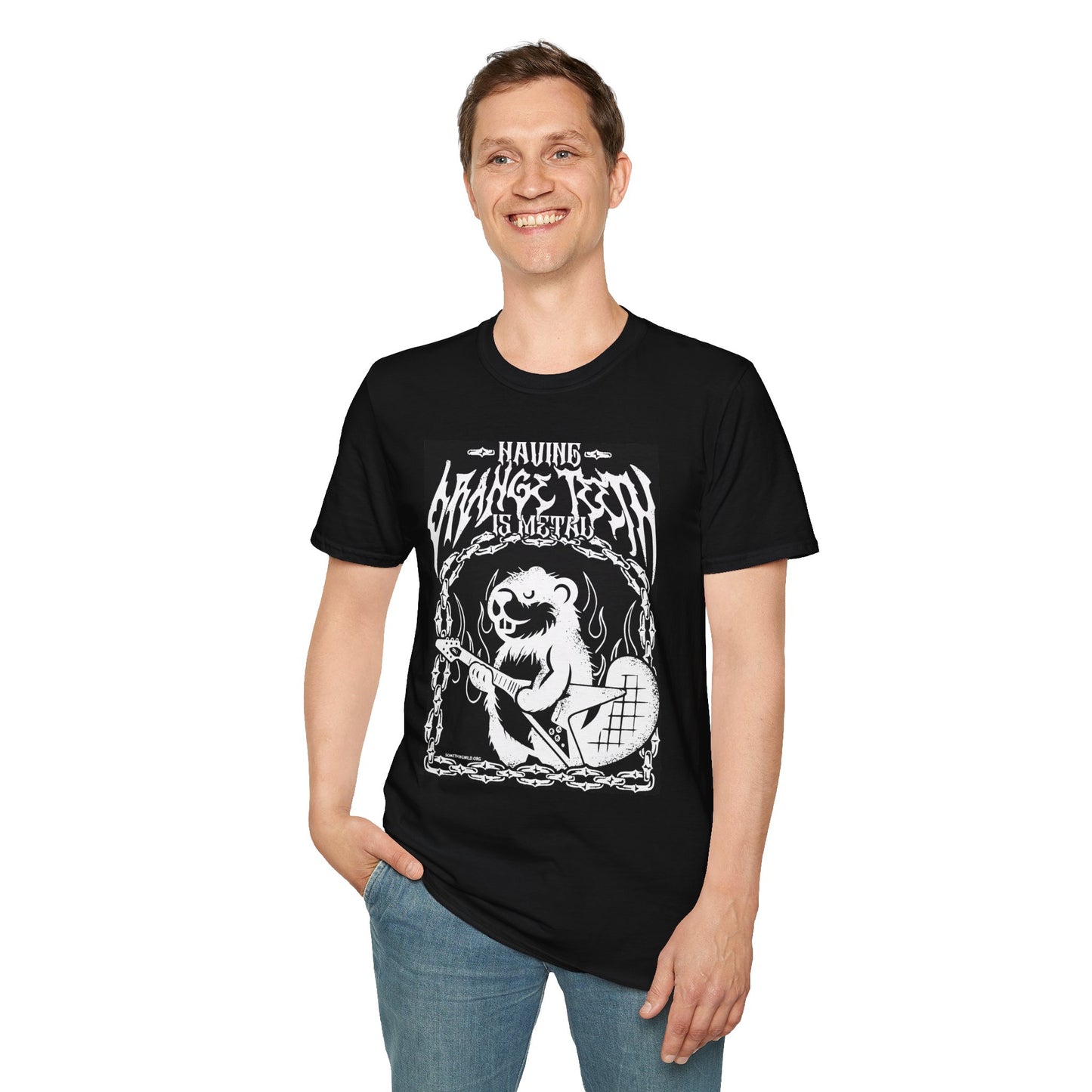 Having Orange Teeth is Metal T-Shirt