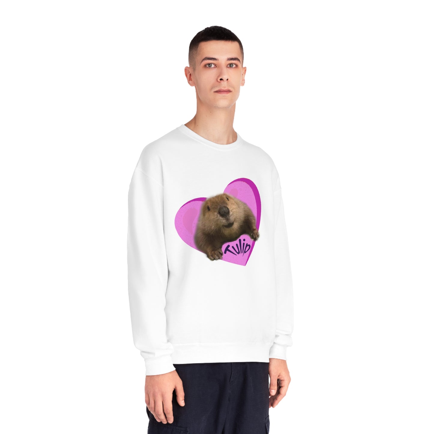 Tulip Heart Unisex NuBlend® Crewneck Sweatshirt