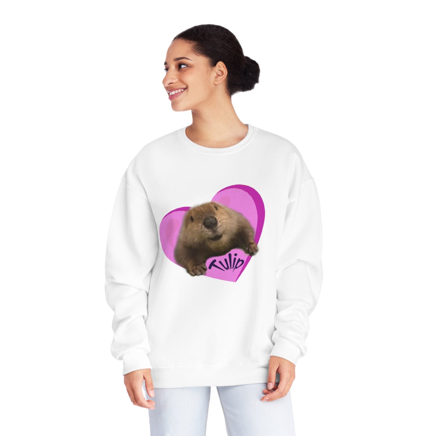 Tulip Heart Unisex NuBlend® Crewneck Sweatshirt