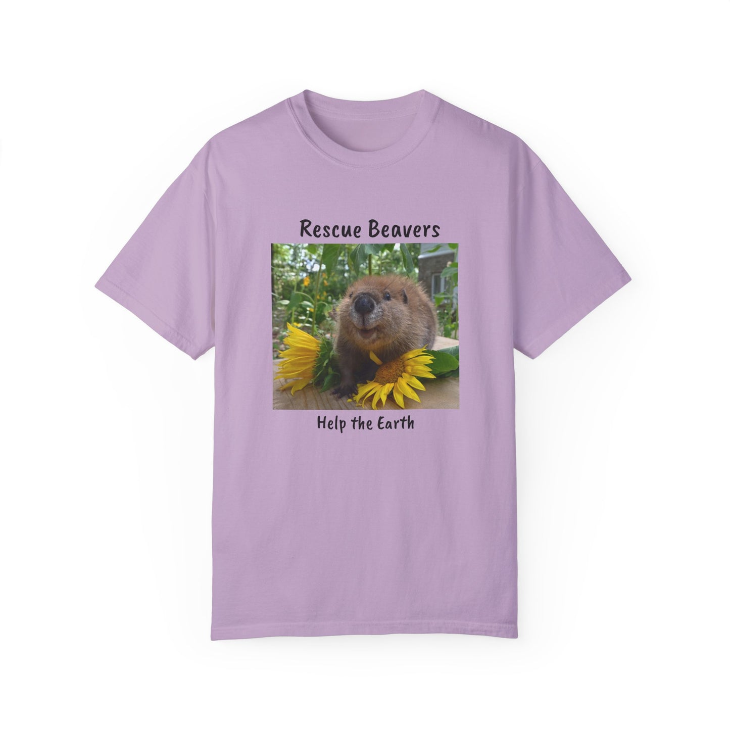 Petunia Rescue Beaver Unisex Garment-Dyed T-shirt