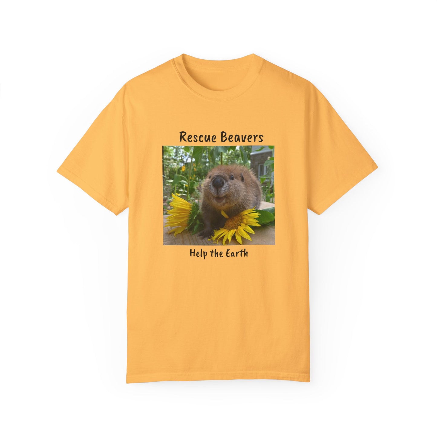 Petunia Rescue Beaver Unisex Garment-Dyed T-shirt