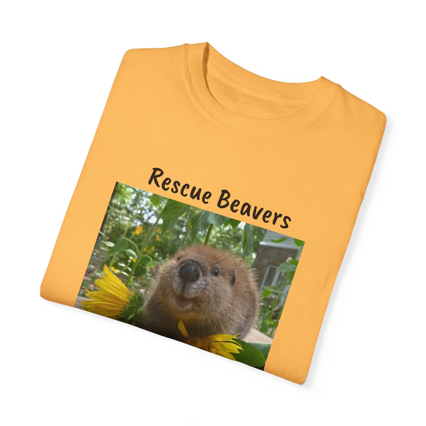 Petunia Rescue Beaver Unisex Garment-Dyed T-shirt