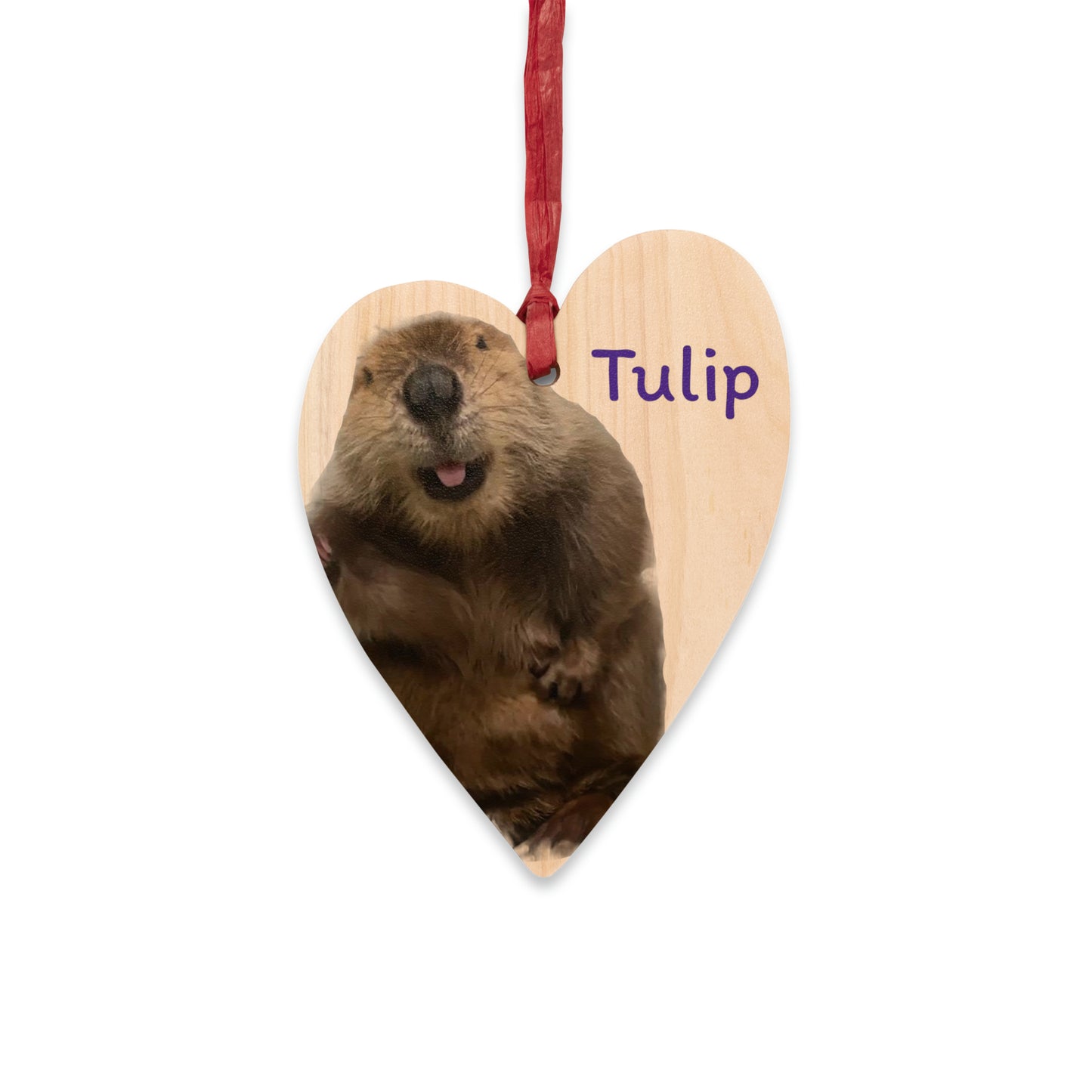 Tulip Wooden Ornament (Production available in USA, UK, Canada)