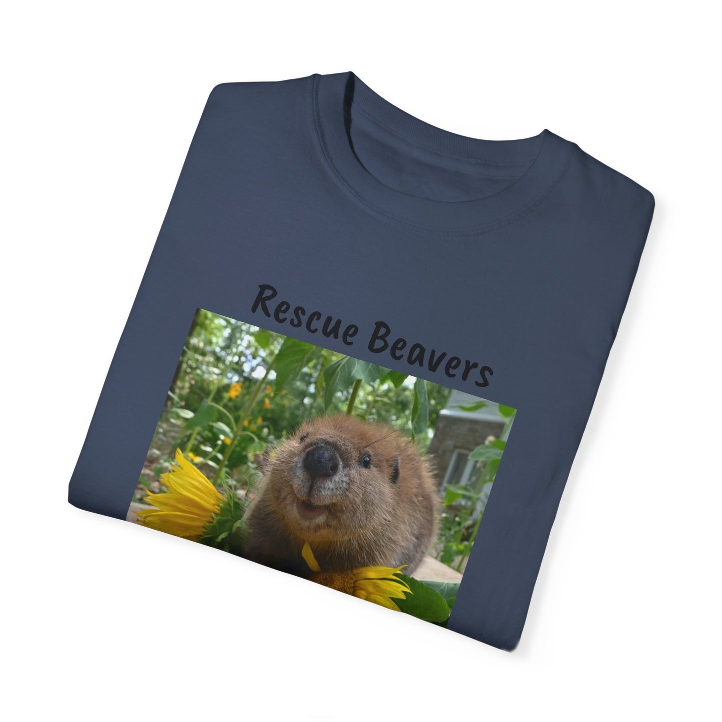 Petunia Rescue Beaver Unisex Garment-Dyed T-shirt