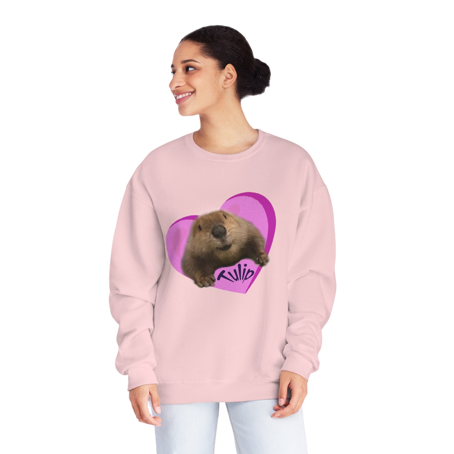 Tulip Heart Unisex NuBlend® Crewneck Sweatshirt