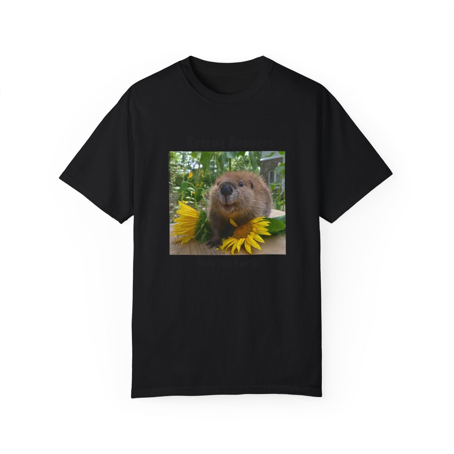 Petunia Rescue Beaver Unisex Garment-Dyed T-shirt