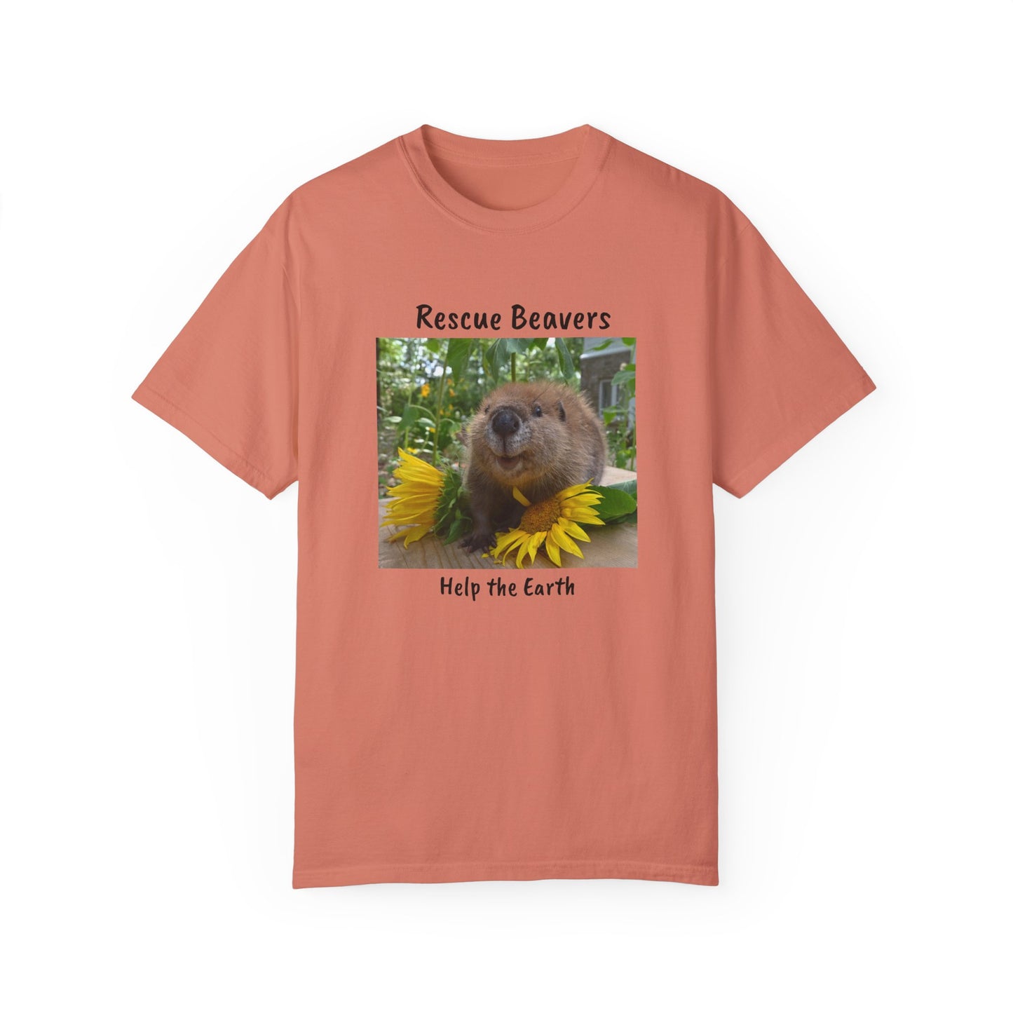 Petunia Rescue Beaver Unisex Garment-Dyed T-shirt