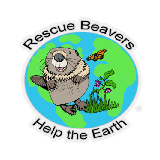 Rescue Beaver Kiss-Cut Stickers
