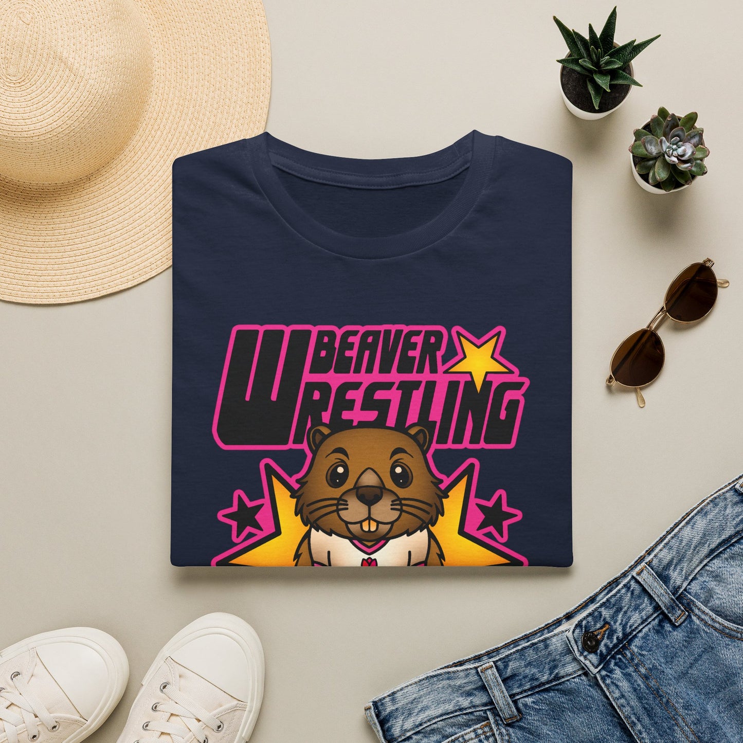 Beaver Wrestling Champion T-Shirt