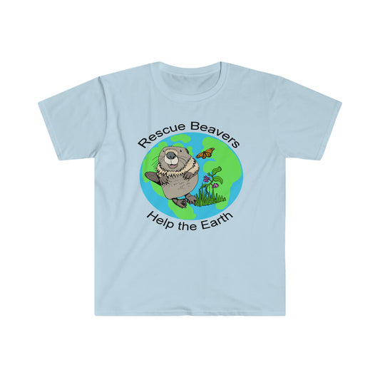 Rescue Beaver  Unisex Softstyle T-Shirt
