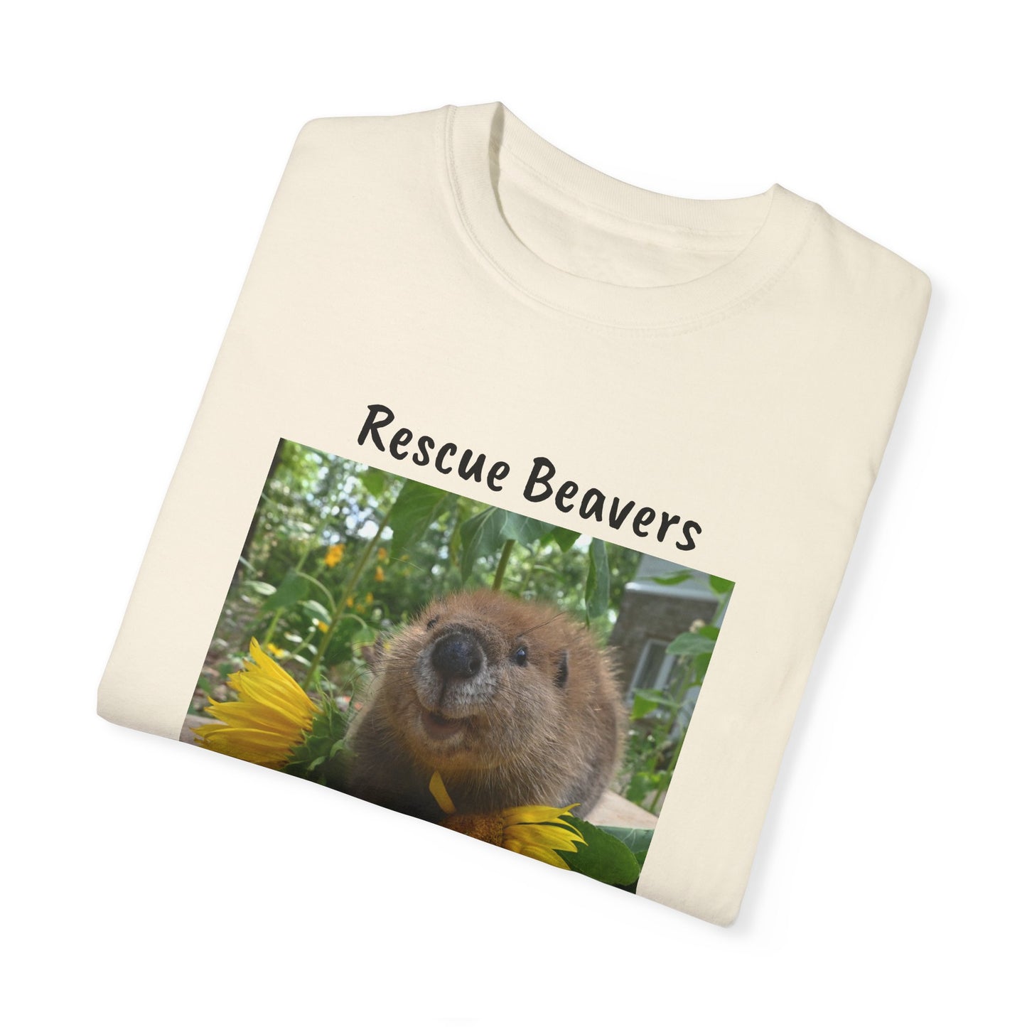 Petunia Rescue Beaver Unisex Garment-Dyed T-shirt