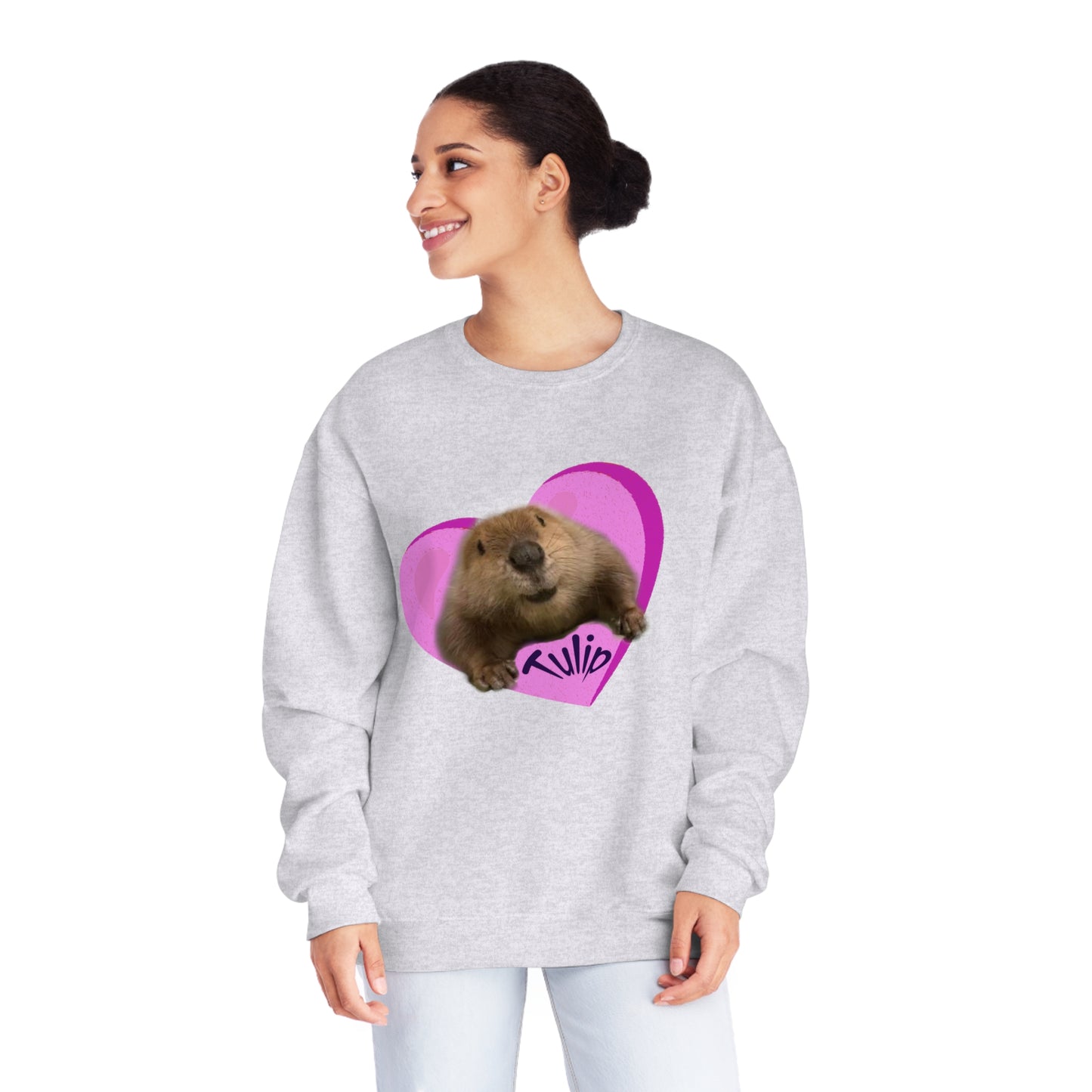 Tulip Heart Unisex NuBlend® Crewneck Sweatshirt