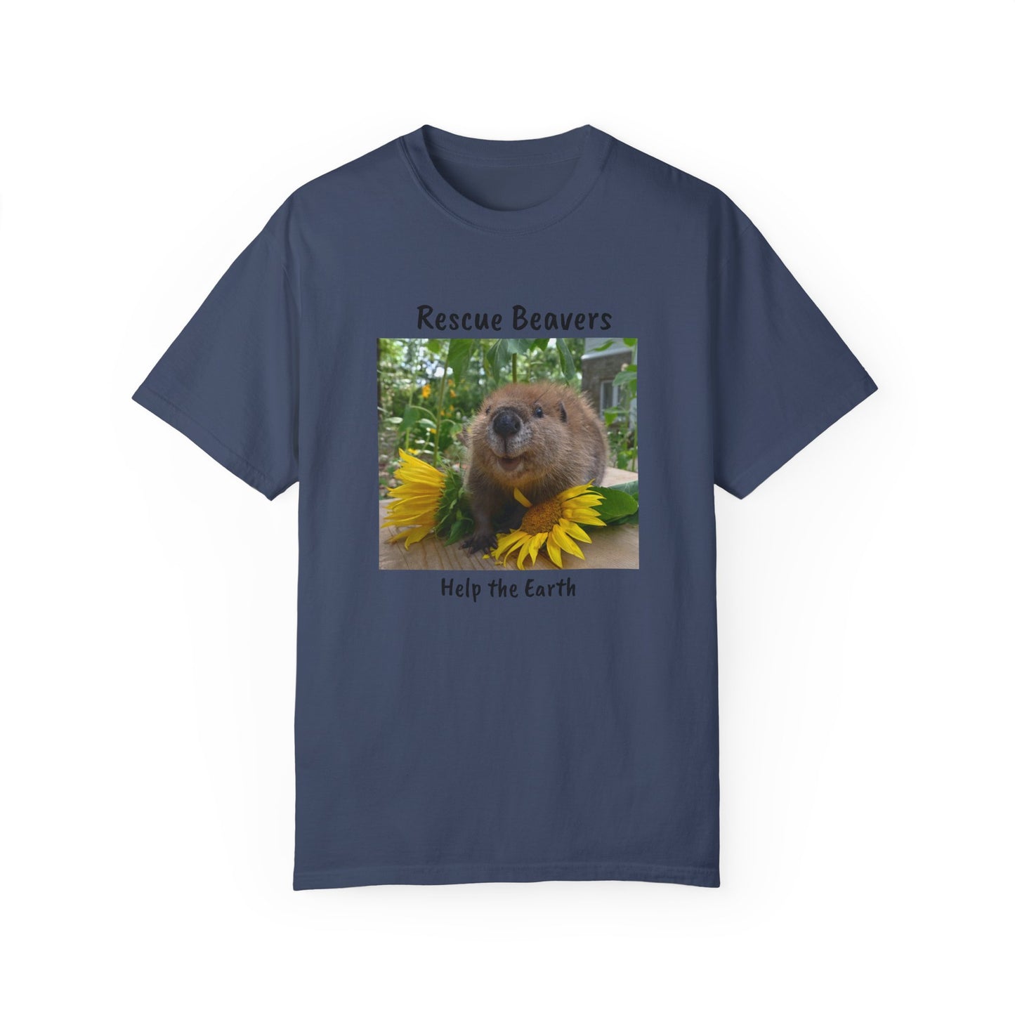 Petunia Rescue Beaver Unisex Garment-Dyed T-shirt