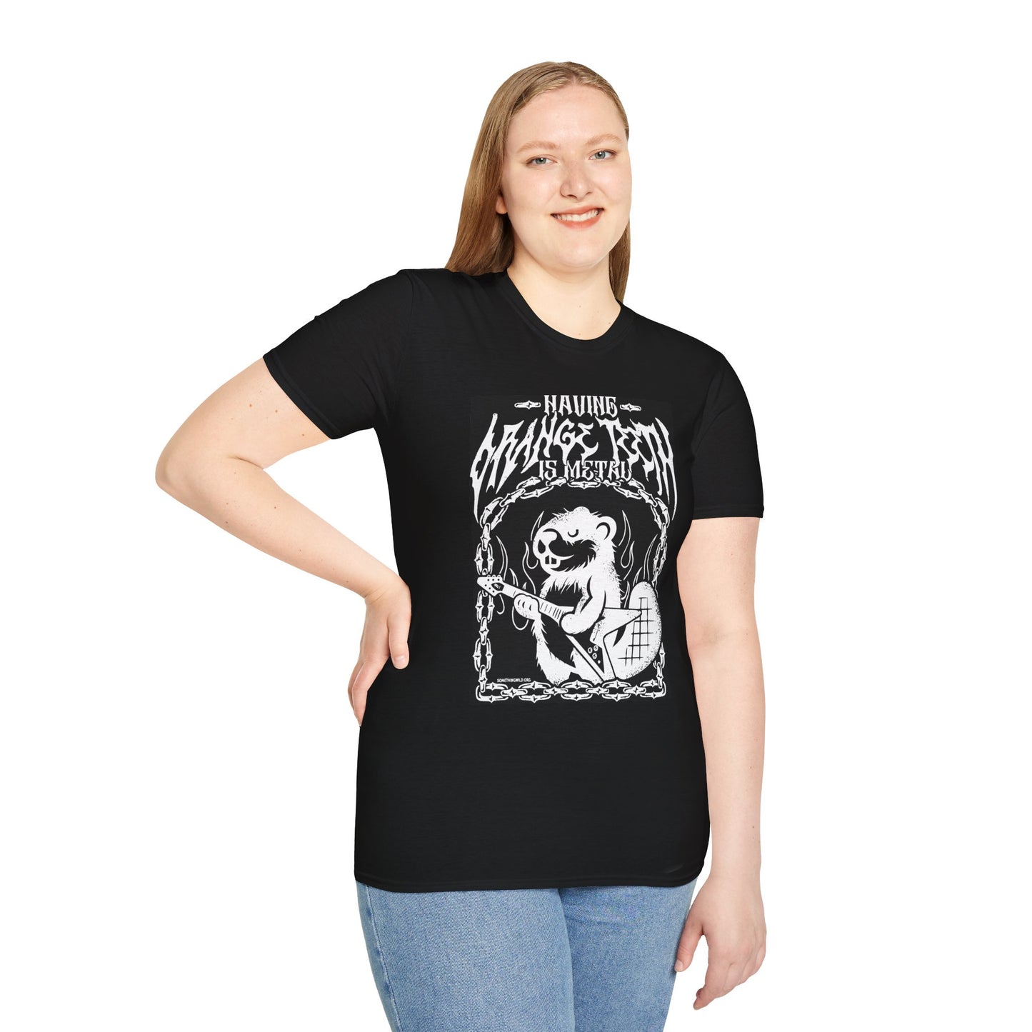 Having Orange Teeth is Metal T-Shirt