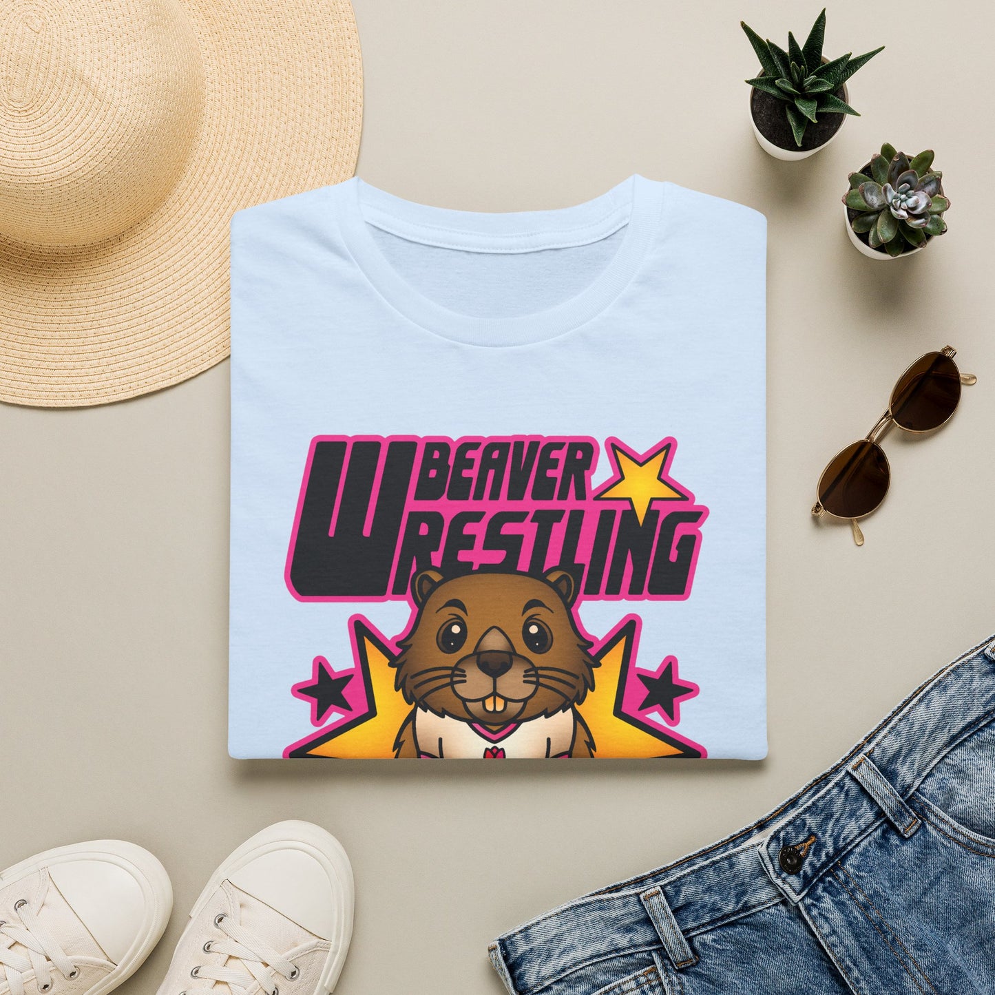 Beaver Wrestling Champion T-Shirt