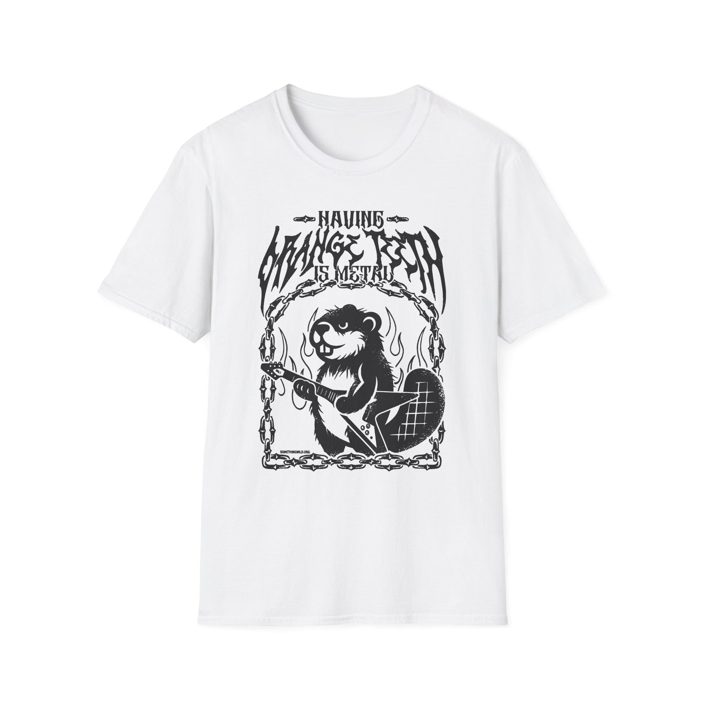 Having Orange Teeth is Metal T-Shirt