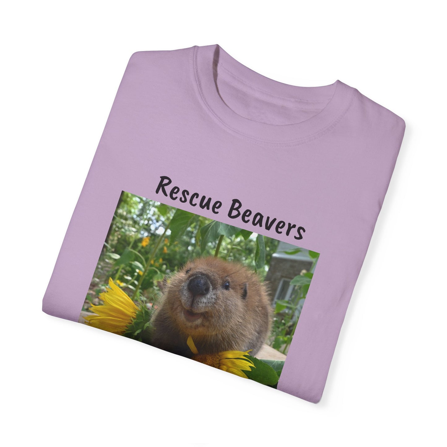 Petunia Rescue Beaver Unisex Garment-Dyed T-shirt