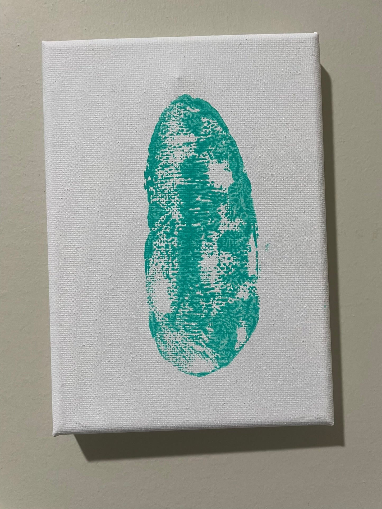 Beaver tail print 5x7 Petunia turquoise