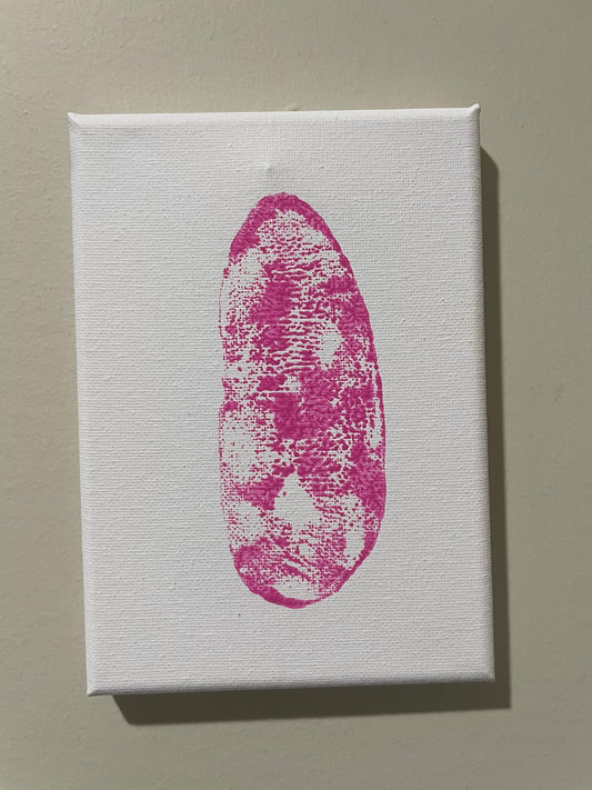 Beaver tail print 5x7 Petunia Pink